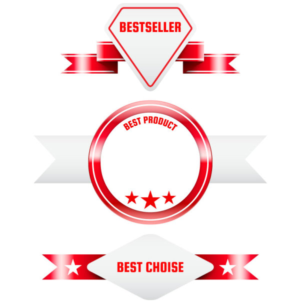 Beautifully sale tags and stickers 02 - vector material