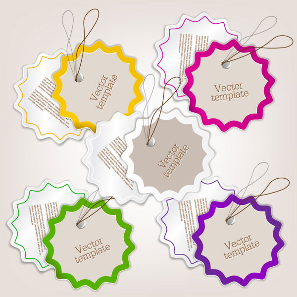 Beautifully label 23 - vector material