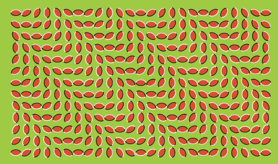 Leaf floating illusion pattern Vector