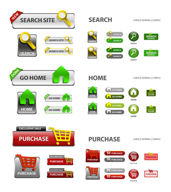 Web design elements 09 - vector material