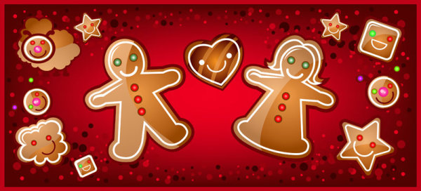 Cartoon Christmas banner 02 - vector material