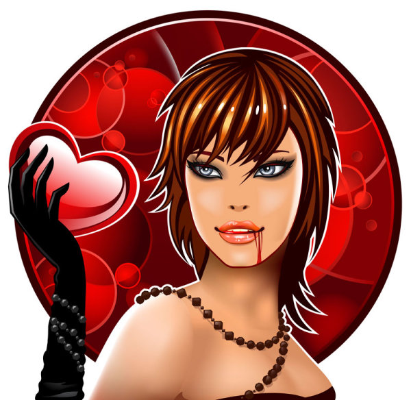 Cartoon trend Flirty 06 - vector material