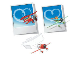 Teddy Bear aircraft vector material