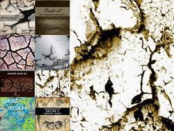 High-definition set crack crack decadence brush PS