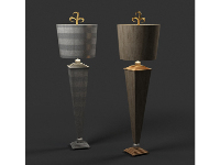 European table lamp 3D model