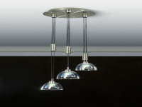 The simple transparent crystal lampshade combination chandelier