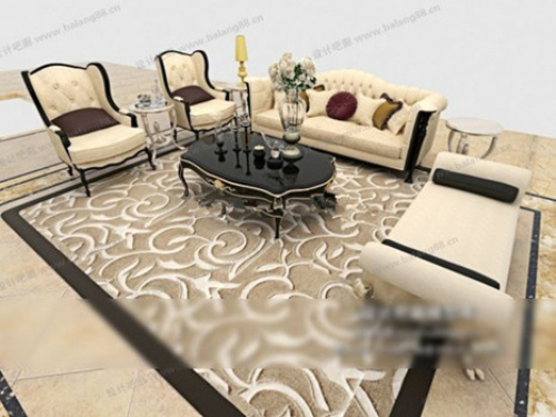 European modern style sofa 3d models