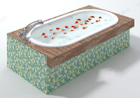 Luxurious bathtub model