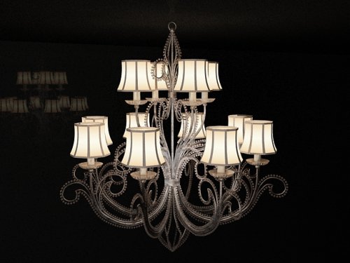 European retro art chandelier