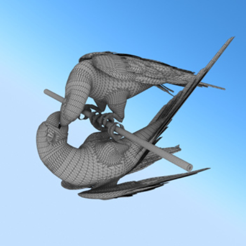 Realistic 3D model of animal