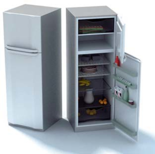 Last refrigerators 3D models