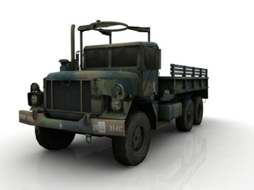 3d model of military trucks