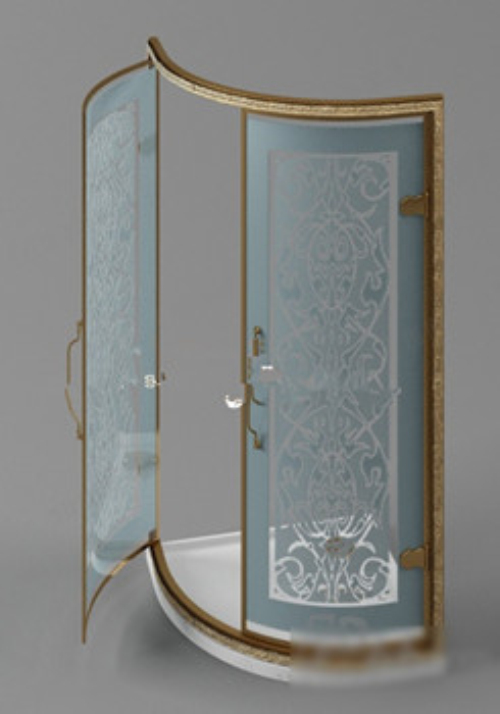 Shower door 3d model