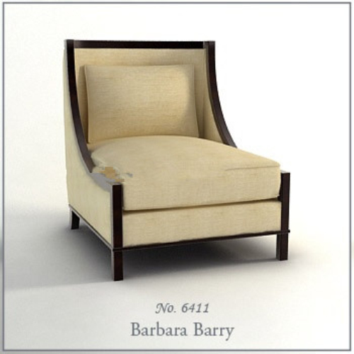 Single white sofa 3d model