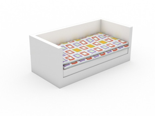 Children's small bed 3d model design