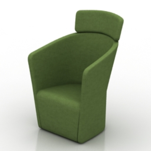 dark green armchair model