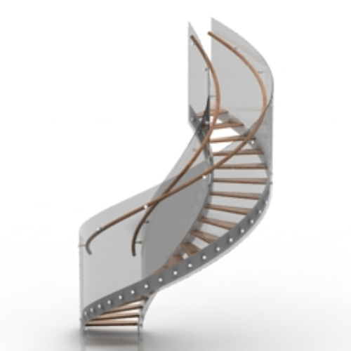 European model turning staircase