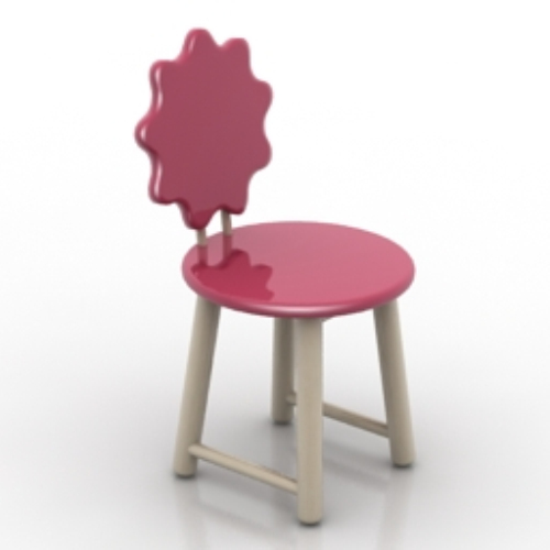 adorable child bench 3D models