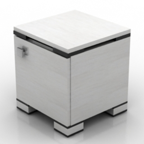 Fashion model white bedside cabinet