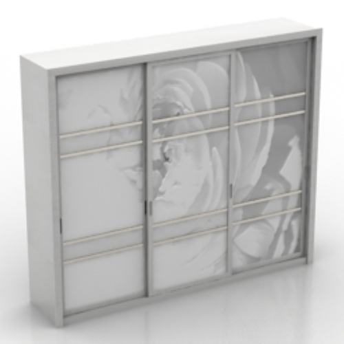 white luxury wardrobe model