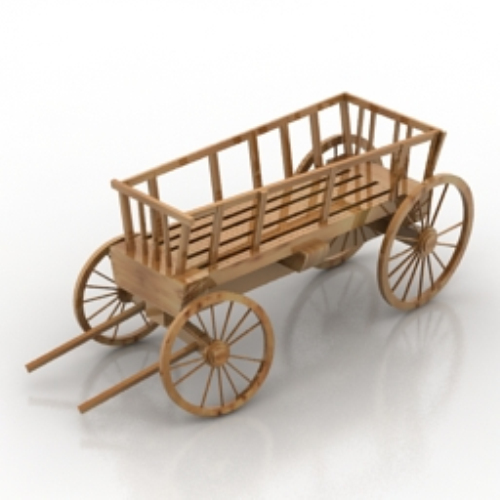 Wooden trolley