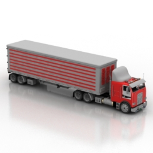 Lengthened truck 3d model