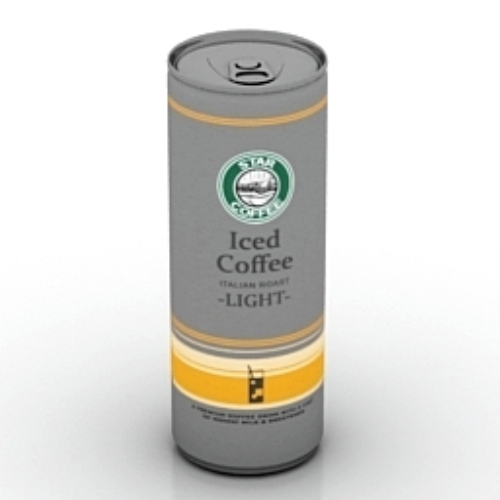 3d model of canned coffee