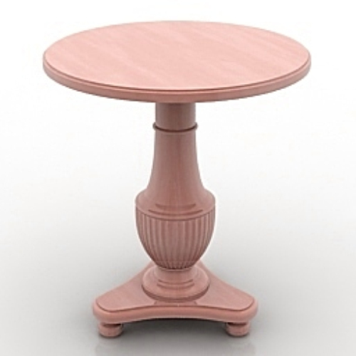 Quaint wooden round table model
