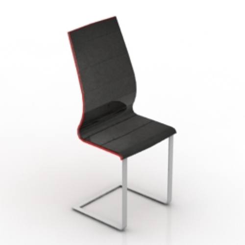 three-dimensional model of the chair design