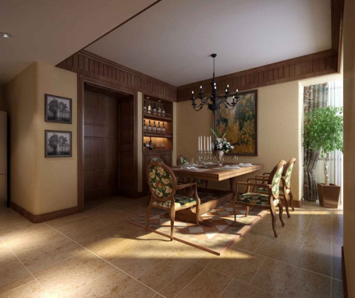 3d model home fashion restaurant