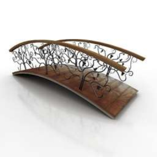 3D model of European flower bridge