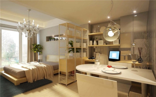 Small Huxing apartment 3D decoration model