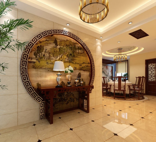 Antique restaurant entrance 3D model