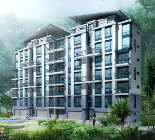 Residential Building 3d model