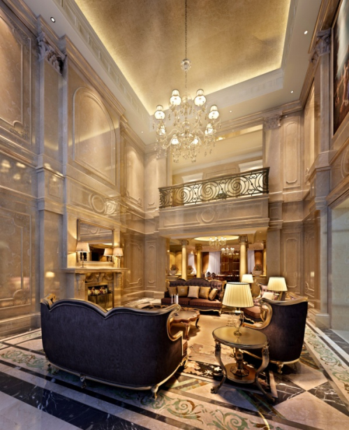 Super Deluxe Continental hall 3D model