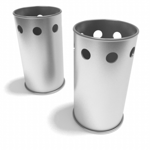 Stainless steel trash can 3d models