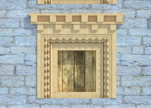 Tibetan window 3D model