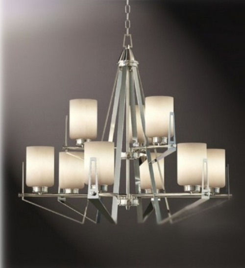 Stylish living room chandelier 3d model