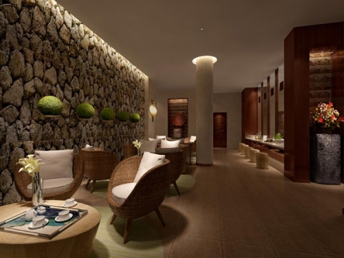 Warm and romantic fashion cafe 3d model