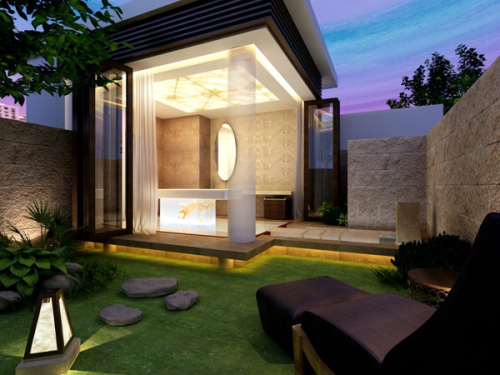 Luxury open-air recreation area 3D model