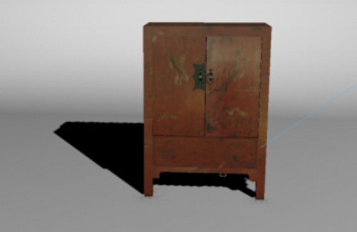 Antique wardrobe 3d model