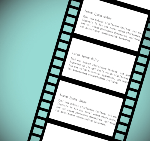 Black and White Film design vector material