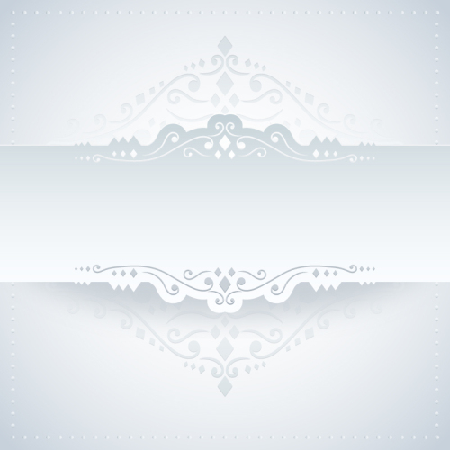 2 white paper lace design vector material