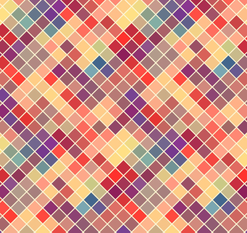 Colored diamond mosaic background vector material