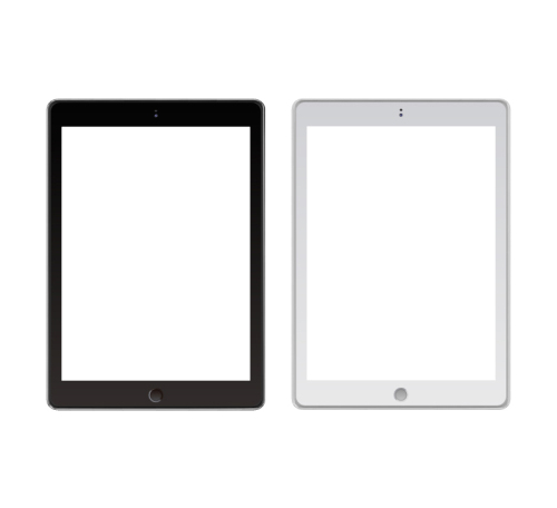 Black and white tablet vector material