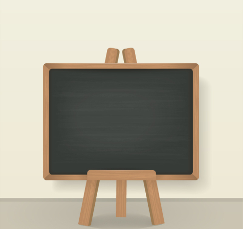 Vertical blank blackboard Vector material