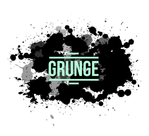 Garbage effect black ink background vector