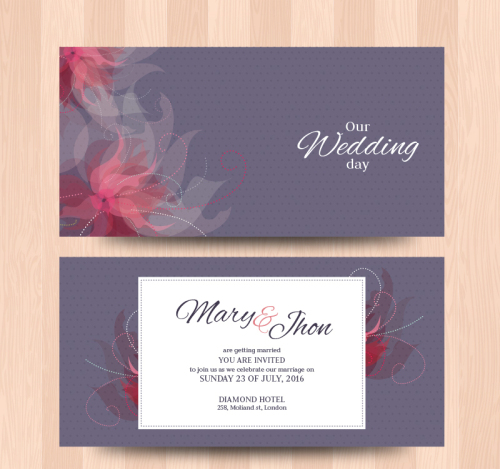Creative pattern vector material Wedding Card