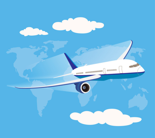 Sky aviation aircraft vector material