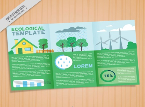 ecological template vector